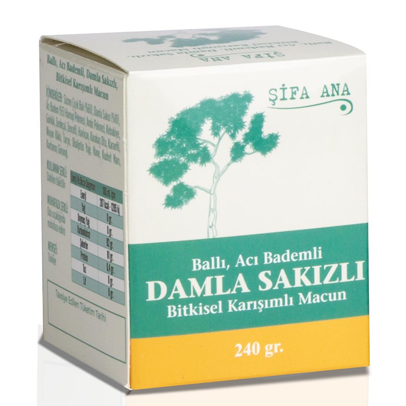 Билкова паста с мед, горчив бадем и мастиково масло - за добро храносмилане, 250 g