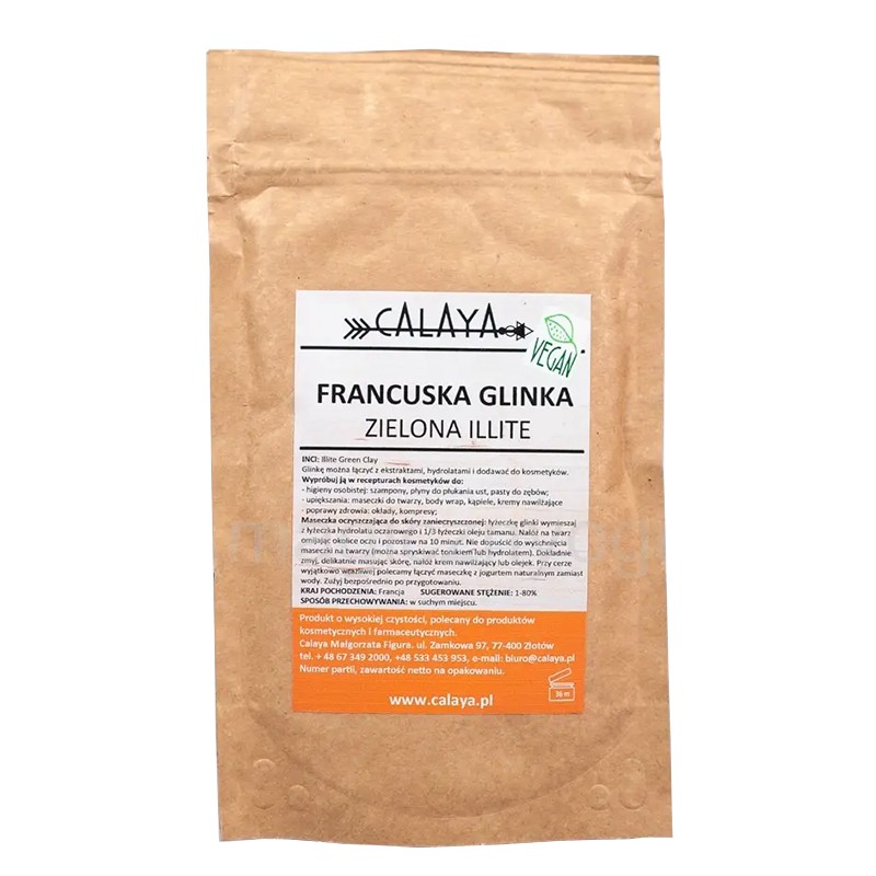 Френска зелена глина Илит, 100 g