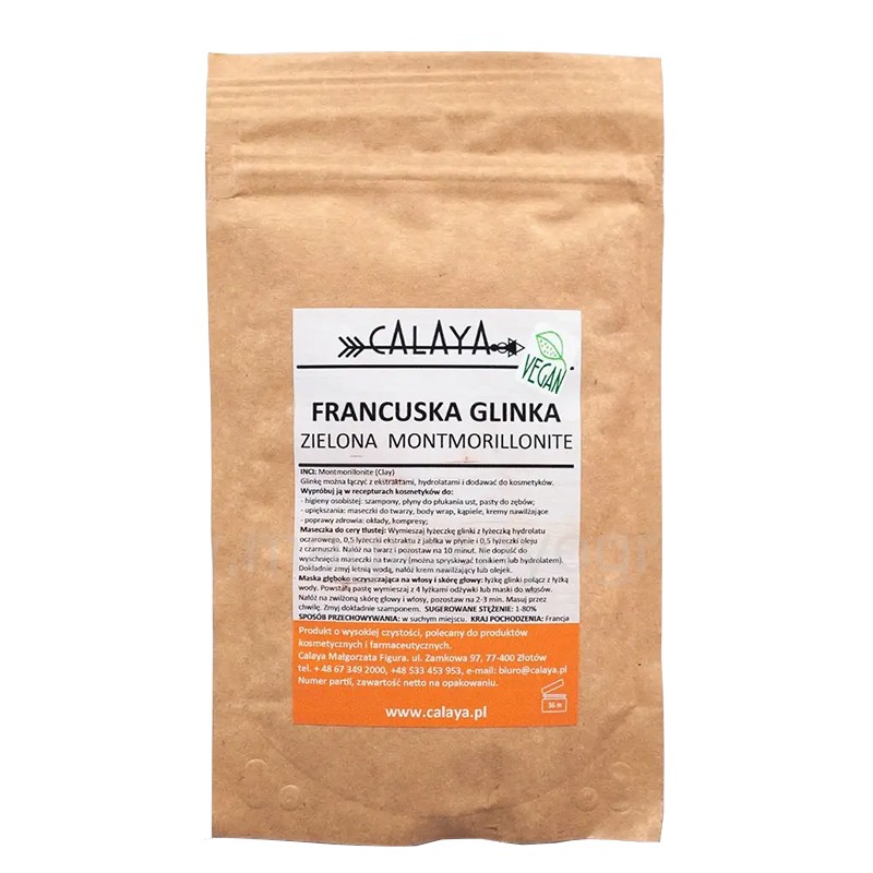 Френска монтморилонитова зелена глина, 100 g прах