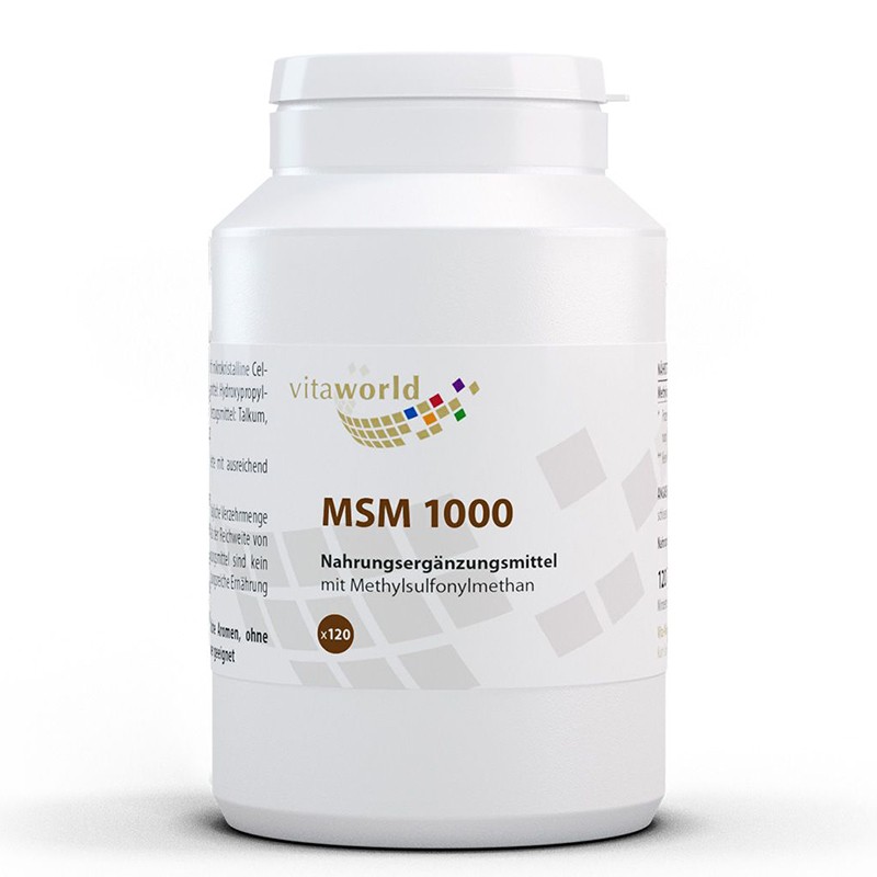 Стави и кости - MСМ (метилсулфонил метан), 1000 mg x 120 таблетки