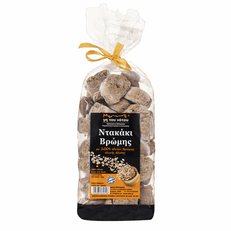 Пълнозърнест овесен сухар от остров Крит, 400 g