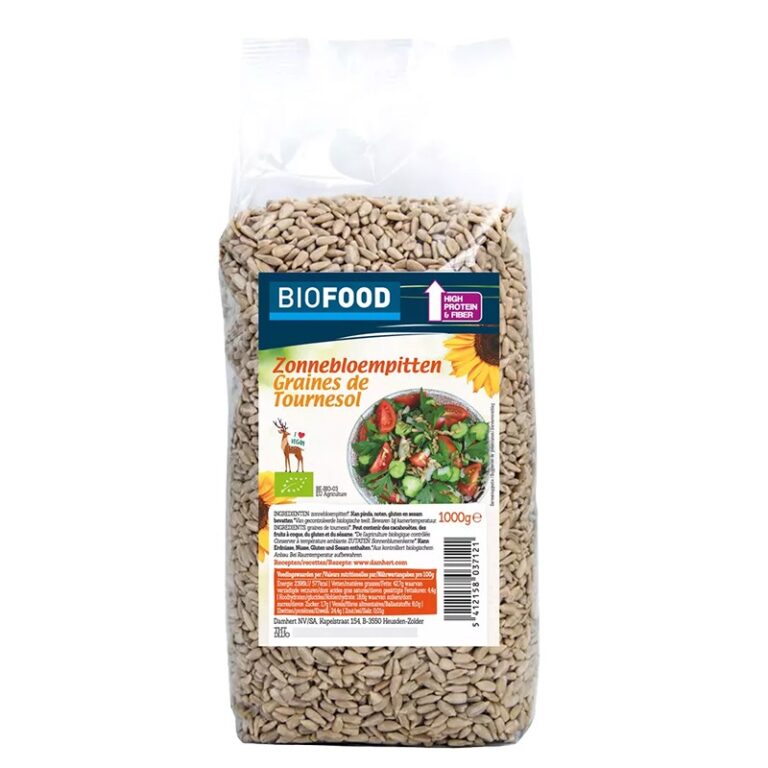 Белени слънчогледови семки БИО, 1 kg
