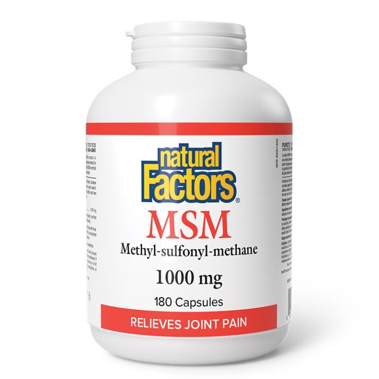 МСМ – За гъвкави и подвижни стави, 1000 mg, 180 капсули