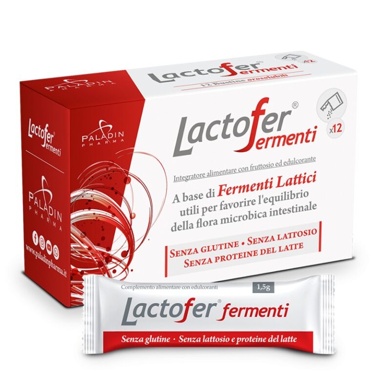 Пробиотик Lactofer Fermenti – При подут корем, чревен дискомфорт и за имунна защита, 5 млрд. CFU, 12 сашета
