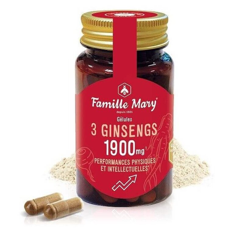 Азиатски женшен 300 mg + Сибирски женшен + Мака – Тонус и адаптогенна подкрепа, 60 капсули