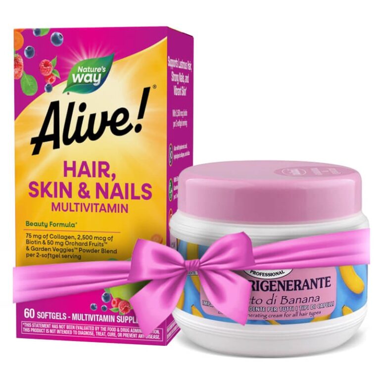 Мултивитамини за коса, кожа и нокти Алайв - Alive! Hair, Skin & Nails Multivitamin, 60 софтгел капсули - Image 7