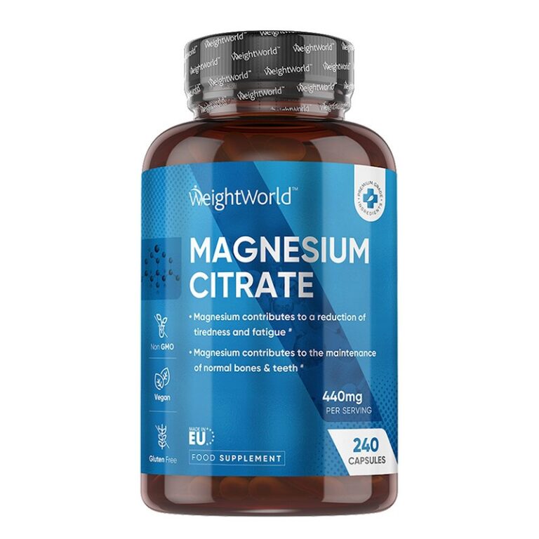 Магнезий цитрат 222 mg – Мускули, енергия и сърце, 240 капсули