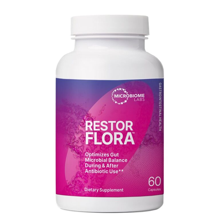 Saccharomyces boulardii 500 mg + Bacillus комплекс – При диария, стомашен дискомфорт, Restor Flora™, 60 капсули