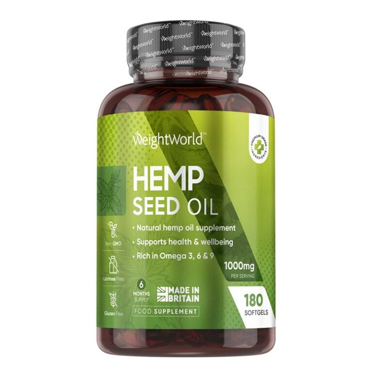 Конопено масло 1000 mg – Хормонален баланс, 180 софтгел капсули
