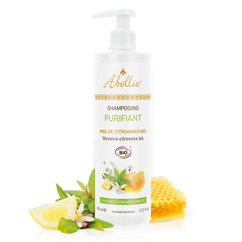 Шампоан за мазна коса с мед от лимоново дърво и лимонова вербена, 400 ml