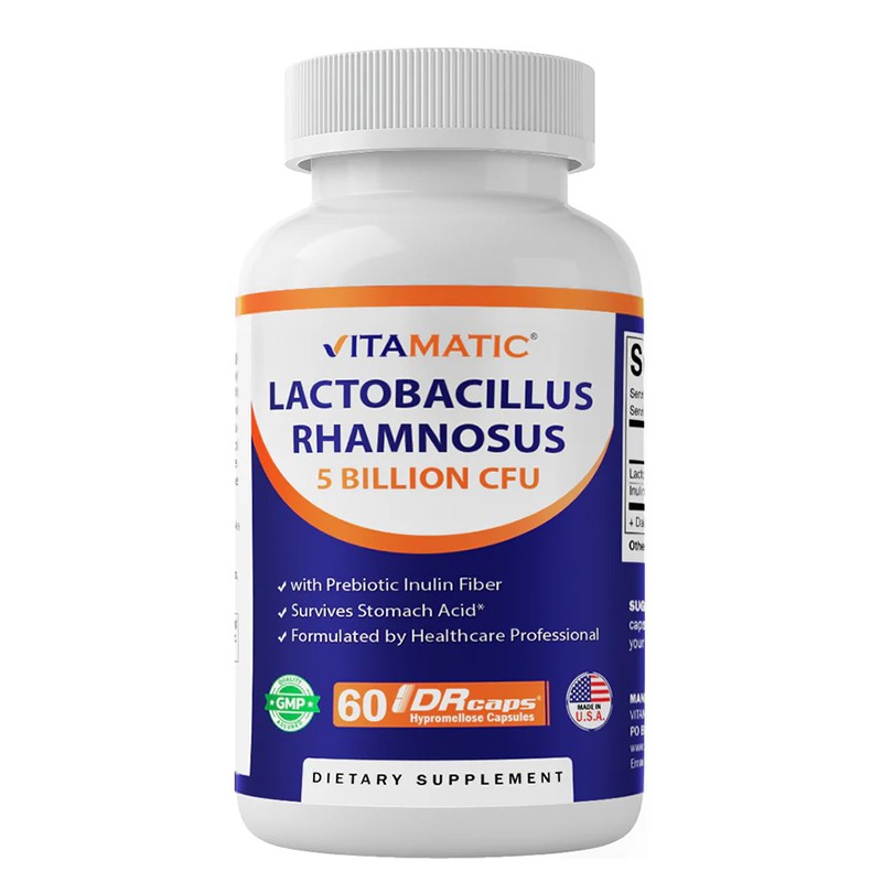Лактобацилус рамнозус 5 млрд. + инулин – Имунна защита и храносмилателен баланс, 60 капсули със забавено освобождаване