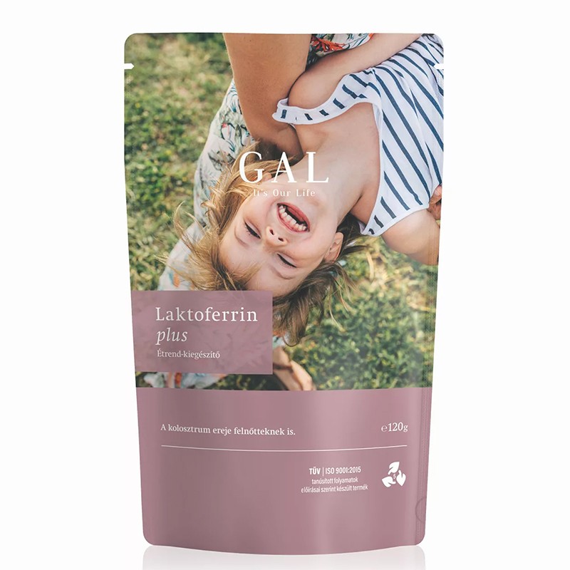 Лактоферин 600 mg + глицин - Laktoferrin Plus – Имунна защита и чревен баланс, 30 дневни дози, 120 g прах