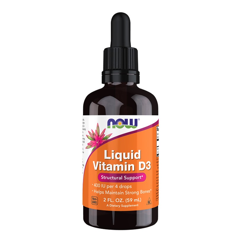 Витамин D3 за деца и възрастни – Здрави кости и имунитет, 1200 IU, 59 ml