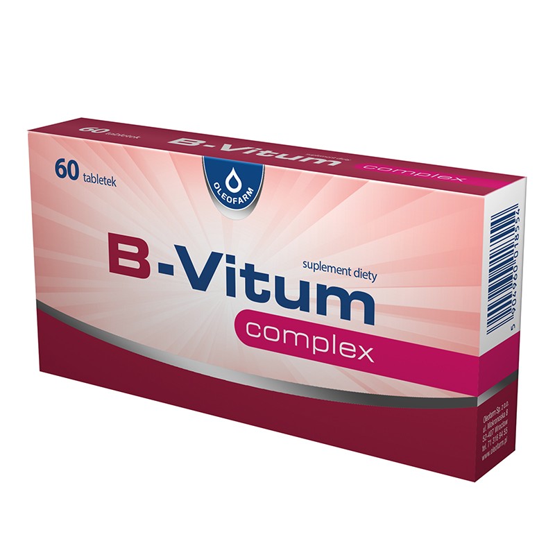 Витамин B комплекс – При стрес, умствено напрежение и умора, 60 таблетки